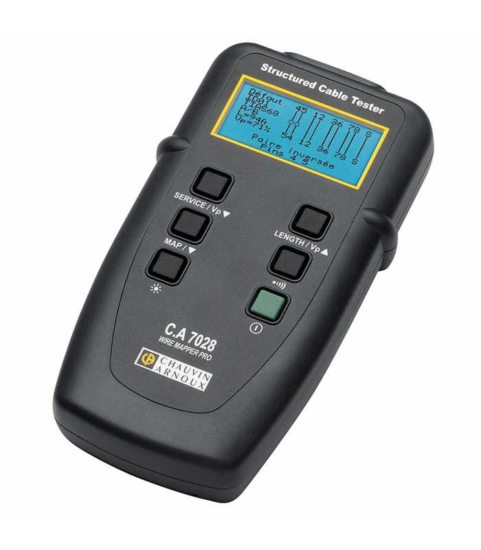 Chauvin Arnoux CA 7028 [P01129501] Networks, Telecom Cable Tester