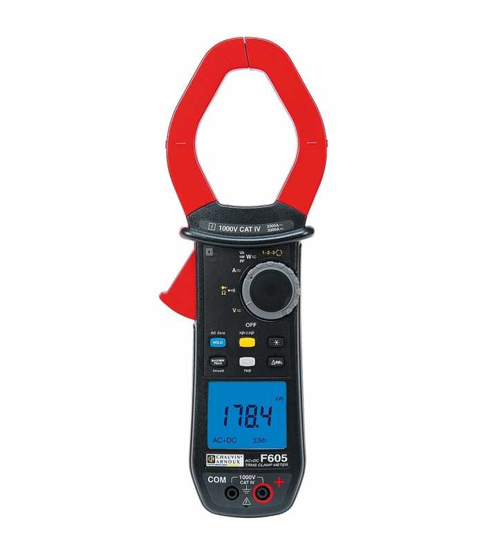 Chauvin Arnoux F605 [P01120965] 1000V AC/DC TRMS Multimeter Clamp Meter