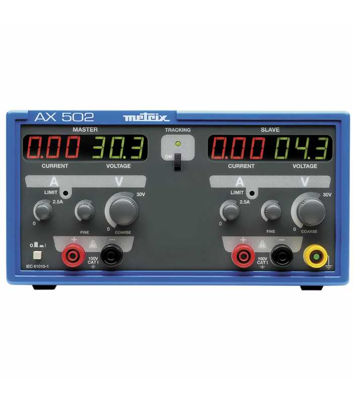 Chauvin Arnoux AX502 [AX0502A] 2-Channel, 30V / 2.5A Power Supply