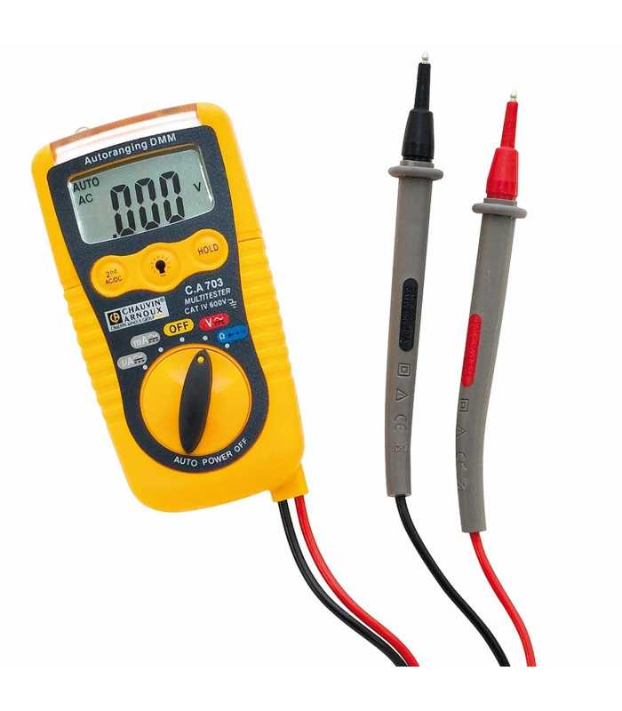 Chauvin Arnoux CA 703 [P01191740Z] 200mA AC / 200mA DC, 600V Handheld Digital Multimeter