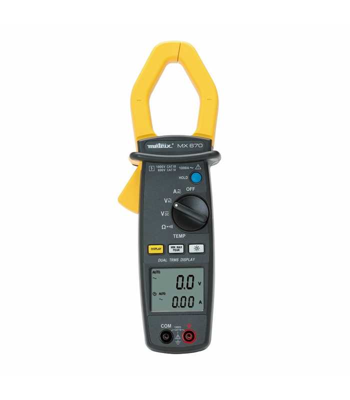 Chauvin Arnoux MX 670 [MX0670] 1400A DC /1000V AC Metrix TRMS Clamp Meter