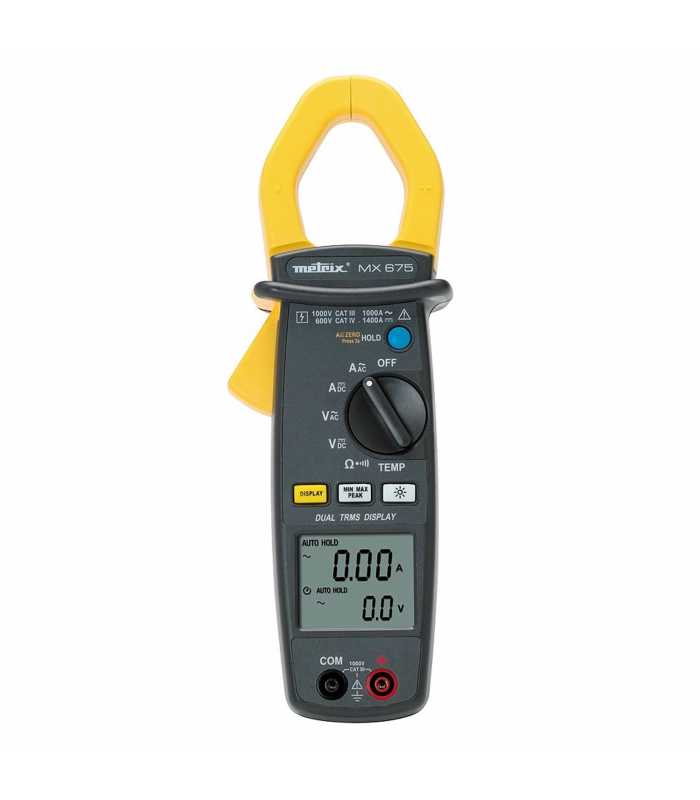 Chauvin Arnoux MX 675 [MX0675] 1000A AC / 1400V DC Metrix TRMS Clamp Meter