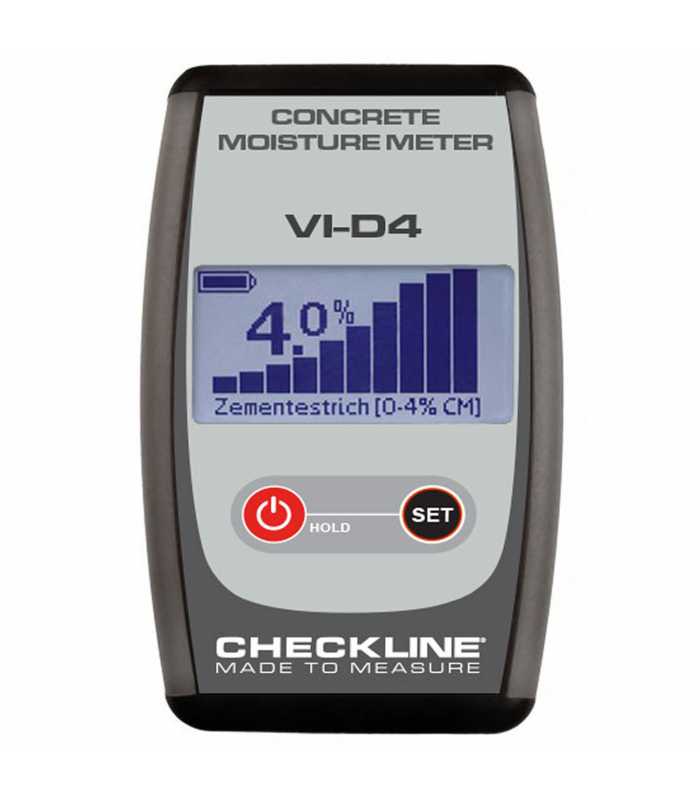Checkline Caisson VI-D4 Concrete Moisture Meter With Integrated Spring-Loaded Electrodes