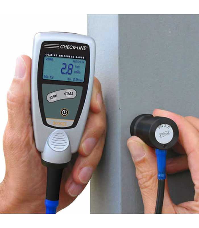 [DCF-3000EZ-E] Coating Thickness Gauge with Separate Probe, Ferrous, 0-140 mils