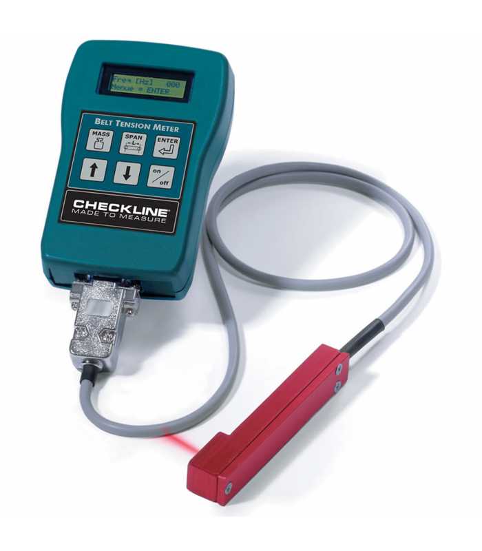 Checkline BTM-400Plus Digital Belt Tension Meter, Belt Frequency Meter, Sonic Tension Tester, Range 3 - 800 H