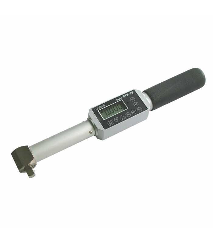 Checkline Cedar DIW [DIW-75] Digital Torque Wrench with USB Output, 660.0 lbf-in / 55.00 lbf-ft / 750.0 kgf-cm / 75.00 N-m Capacity, 3/8in Drive