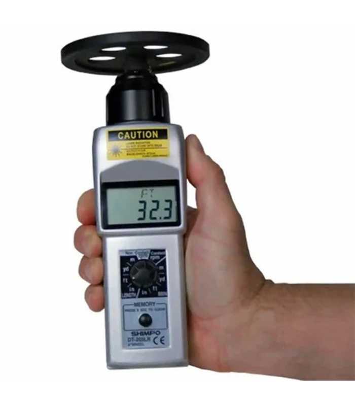 Checkline DT-200LR [DT-205LR] Contact / Non-Contact Tachometer With LCD Display And 6 In Circumference Wheel