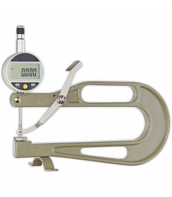 Checkline FD-200-25 [FD-200-25-A] Digital Thickness Gauge, Range 0 - 25 mm / 0 - 1.00 inch, Depth Of Jaw 200mm, Feeler A For Rubber, Felt, Soft Materials, Non Wovens