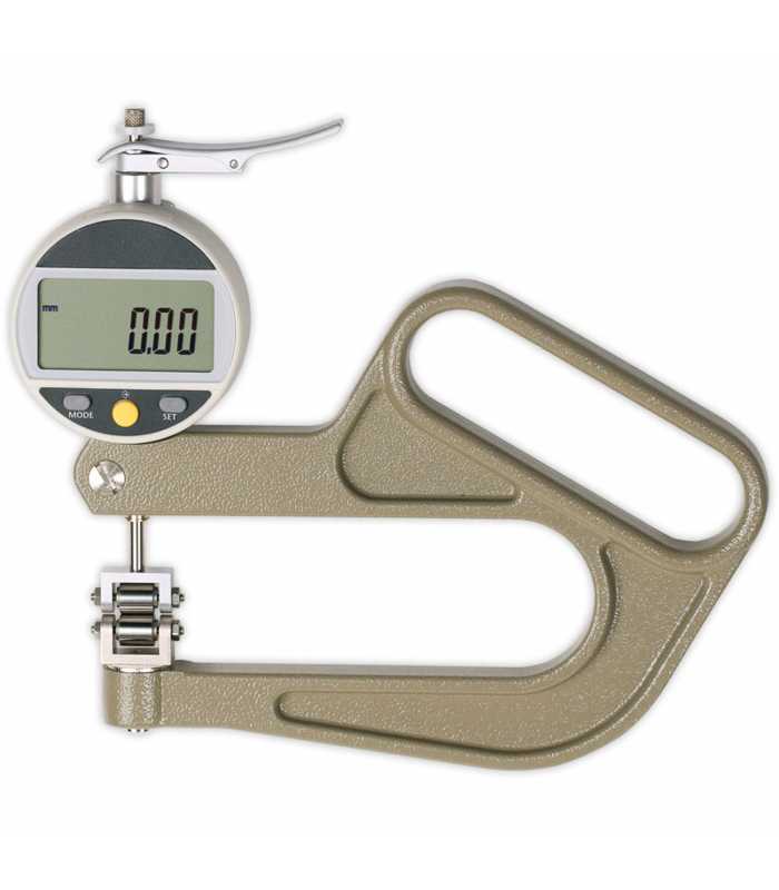 Checkline JD-100R [JD-100R] Digital Thickness Gauge with Rollers With Flanges, Range 0 – 12.5 mm / 0.5 inch, Depth Of Jaws 100 mm / 4"