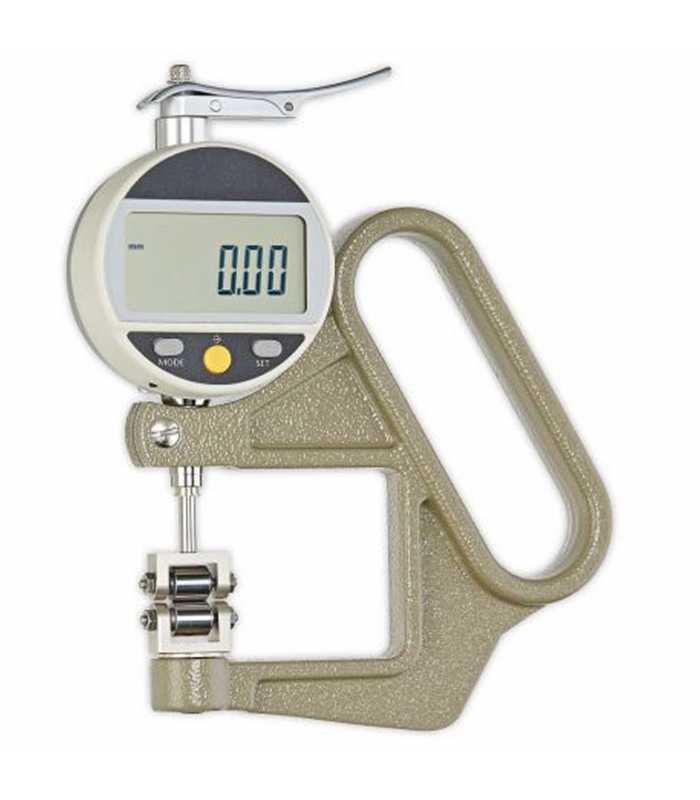 Checkline JD-50R [JD-50RO] Digital Thickness Gauge with Rollers without Flange, Range 0 – 12.5 mm / 0.5 inch, Depth of jaw 50 mm / 2"