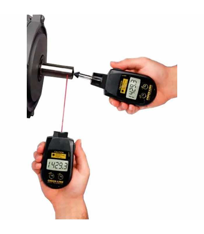 Checkline PLT-5000 Combination Contact and Non-Contact Laser Tachometer