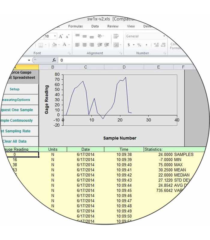 [SW-1X] Data Acquisition Software for Force / Torque Gauges