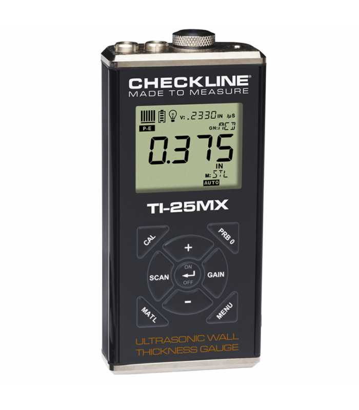 Checkline TI-25MX [TI-25MX-WOP] Ultrasonic Wall Thickness Gauge (No Probe)