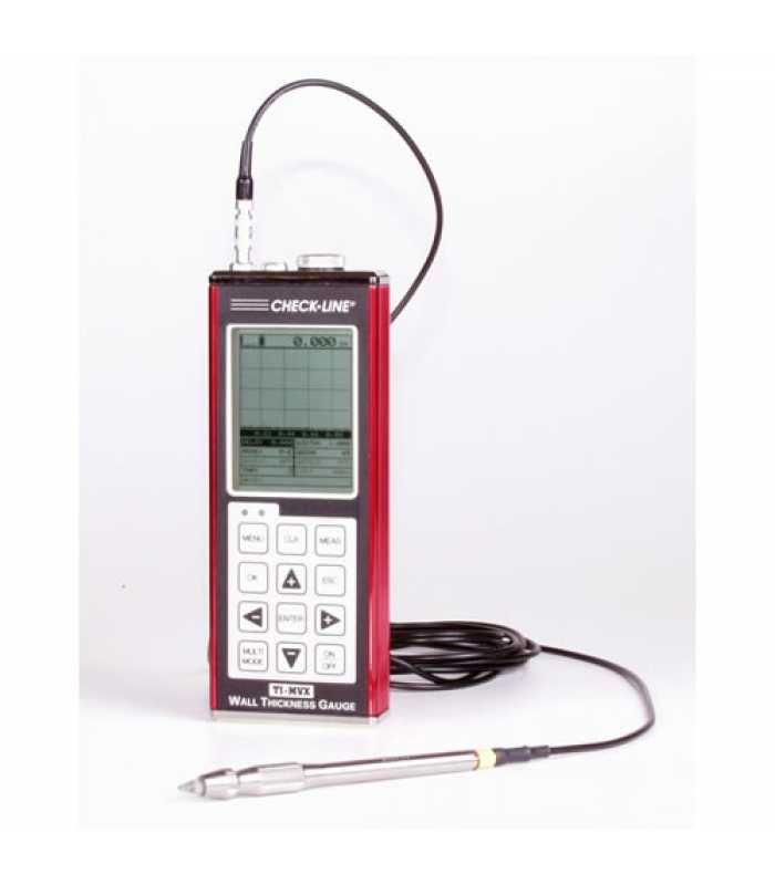 Checkline TI-PVX [TI-PVX-90] Precision Ultrasonic Thickness Gauge with 90°, 10MHz Pencil Probe