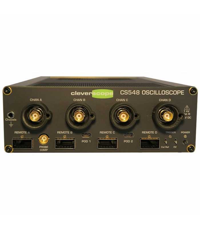 Cleverscope CS548 4-Ch 200MHz 500 MSa 14-bit Isolated Oscilloscope