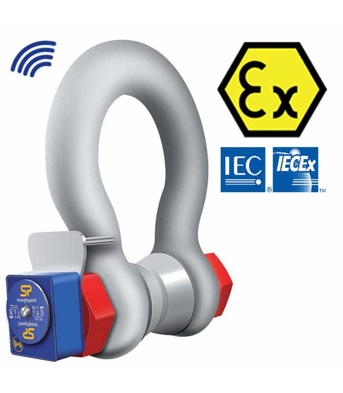 Crosby SP Straight Point WLS3.25T-ATEX [2789424] ATEX / IECEx Wireless Shackle Load Cell, 7150lb/3.25te