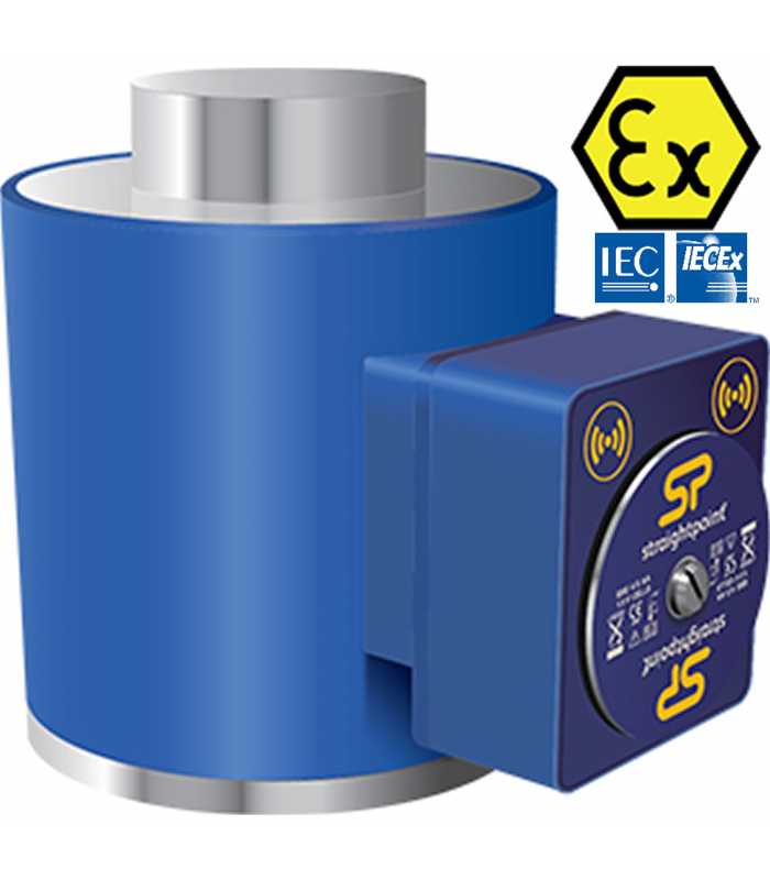 Crosby SP Straight Point WNI5TC-ATEX [2789434] ATEX / IECEx Wireless Compression Load Cell, 11,000lb/5te