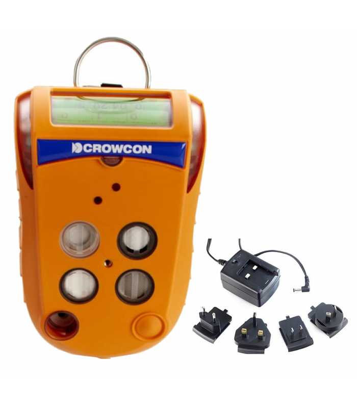 Crowcon Gas-Pro MED [GPPE8ABA-ZZZZFDOCZZ] Portable Gas Detector, 2-Gas, CH4 %LEL, O2, Pumped With Multi-Region Charger Without Cradle