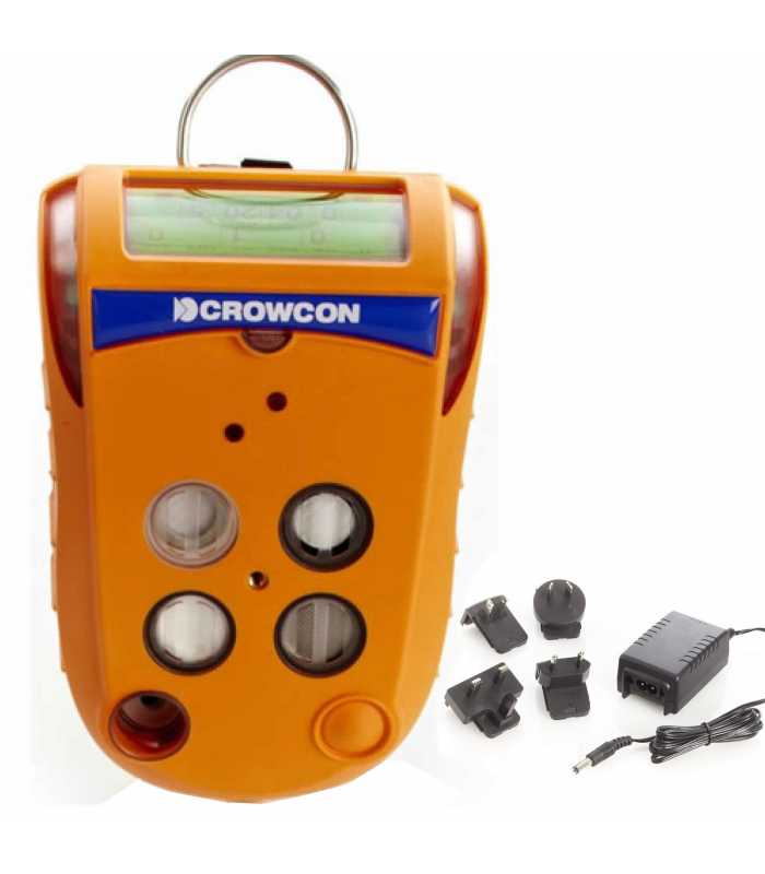 Crowcon Gas-Pro MED [GPPE8ABA-ACZZFDOCZZ] Portable Gas Detector, 3-Gas, CH4 %LEL, O2, CO Pumped with Multi-Region Charger, without Cradle