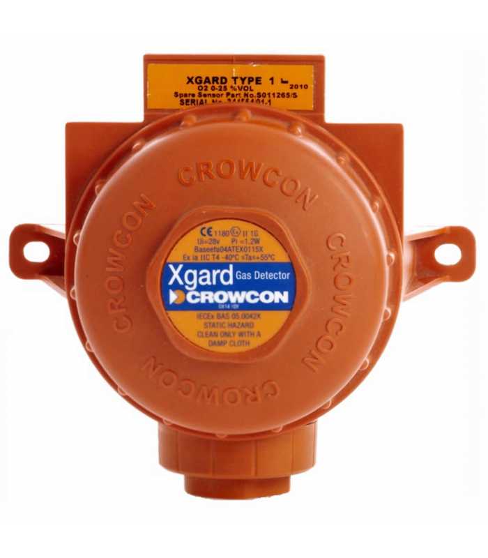 Crowcon Xgard Type 1 [XG1-S2-01-HA] Fixed Gas Detector, 316 Stainless Steel 1/2" NPT, Ozone (O3) 0-1ppm - ATEX/IECEx