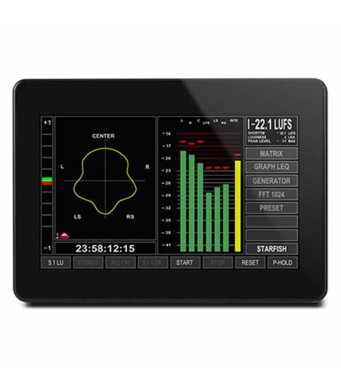 DK-Technologies DK T7 High Precision, Multi Touch Audio/Loudness/Logging Meter with BNC 3G/HD/SD SDI