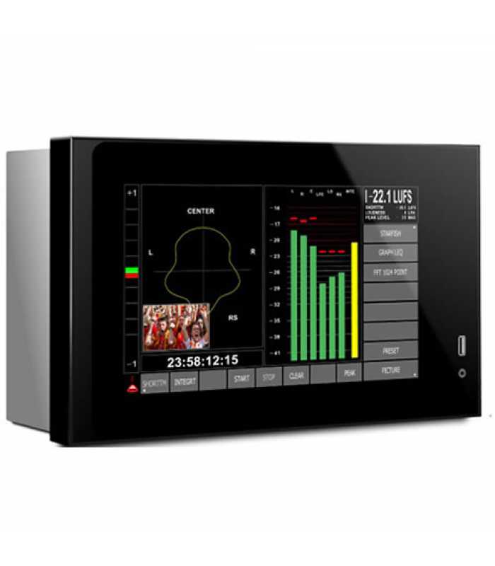 DK-Technologies PTO7 Rack Mounted Multi touch Audio, Loudness and Logging Meter