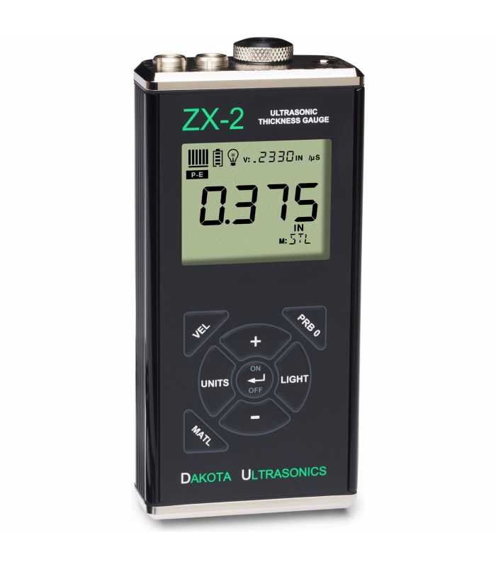 Dakota Ultrasonics ZX-2 [Z-301-0001] Thickness Gauge Complete Kit with T-102-2000 (0.60 - 199.9 mm)