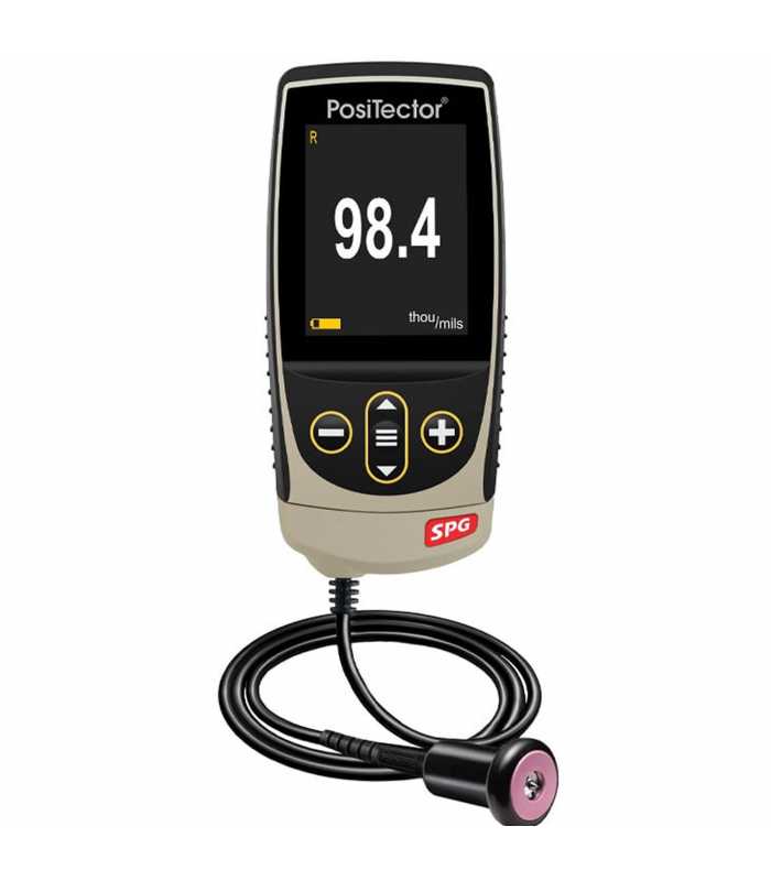 Defelsko PosiTector SPG [SPGTS3-G] Advanced Surface Profile Gage With PRBSPGTS-B Cabled Probe For Concrete Surface Profile, Range: 0 – 6 mm (0 – 250 mils)