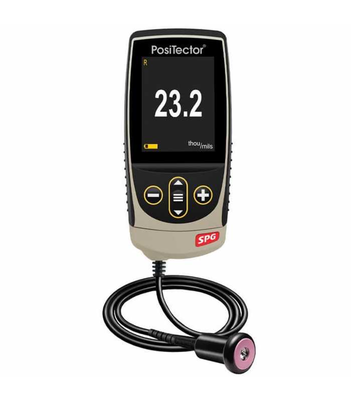 Defelsko PosiTector SPG [SPGCS1-G] Standard Surface Profile Gage With PRBSPGCS-B Cabled Probe For Textured Coatings, Range: 0 – 1500 μm (0 – 60 mils)