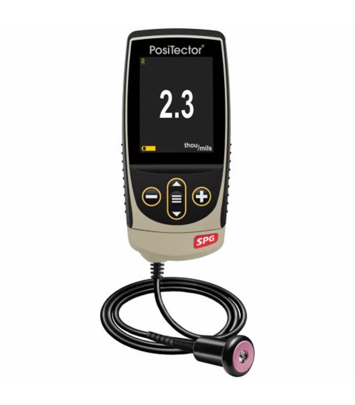 Defelsko PosiTector SPG [SPGCS3-G] SAdvanced Surface Profile Gage With PRBSPGCS-B Cabled Probe For Textured Coatings, Range: 0 – 1500 μm (0 – 60 mils)