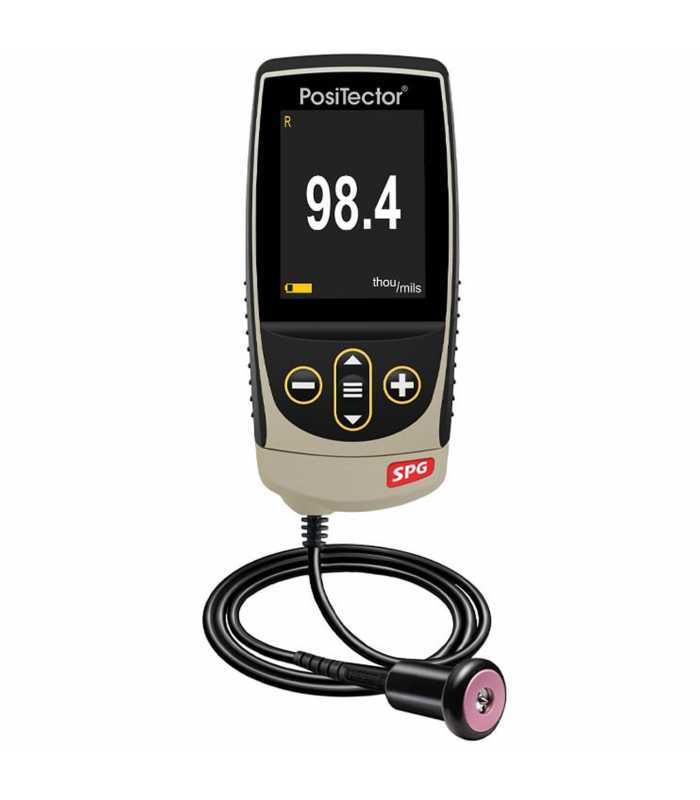 Defelsko PosiTector SPG [SPGTS1-G] Standard Surface Profile Gage With PRBSPGTS-B Cabled Probe For Concrete Surface Profile, Range: 0 – 6 mm (0 – 250 mils)