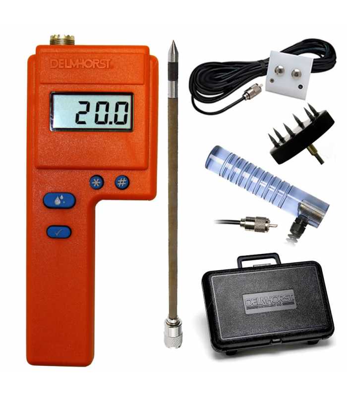 Delmhorst FX-2000 [FX-2000/10/PKG] Digital Moisture Meter Package