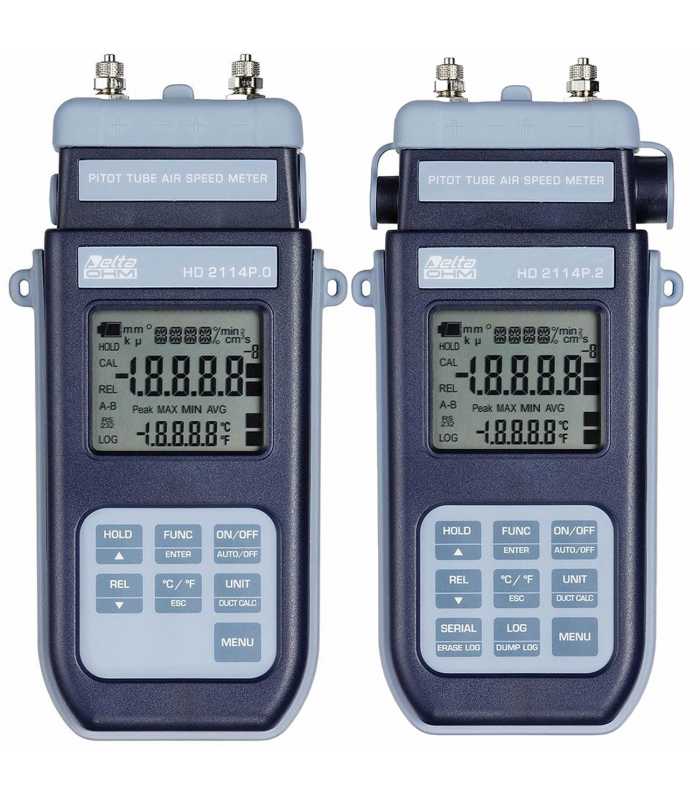Delta Ohm HD2114P Differential Pressure Manometer Velocity Meter