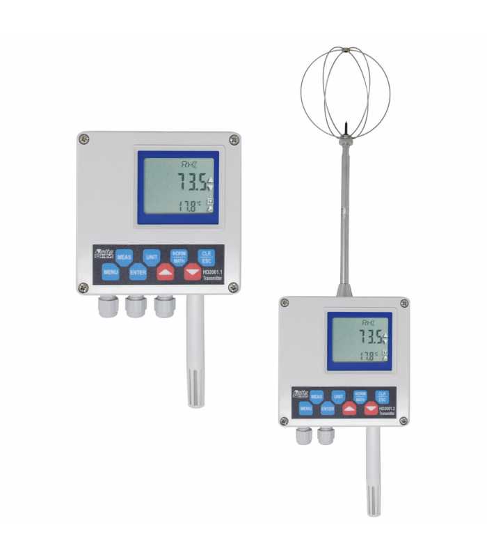 Delta Ohm HD2001 Relative Humidity, Temperature, Barometric Pressure, Air Speed Trasmitters with Display