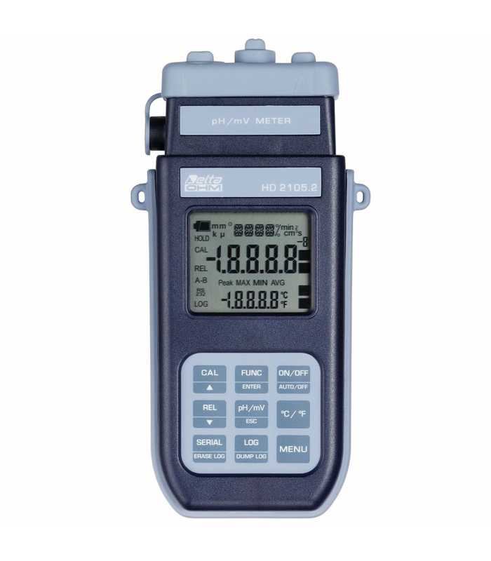 Delta Ohm HD2105 [HD2105.2] pH, mV and Temperature Meter Data Logger