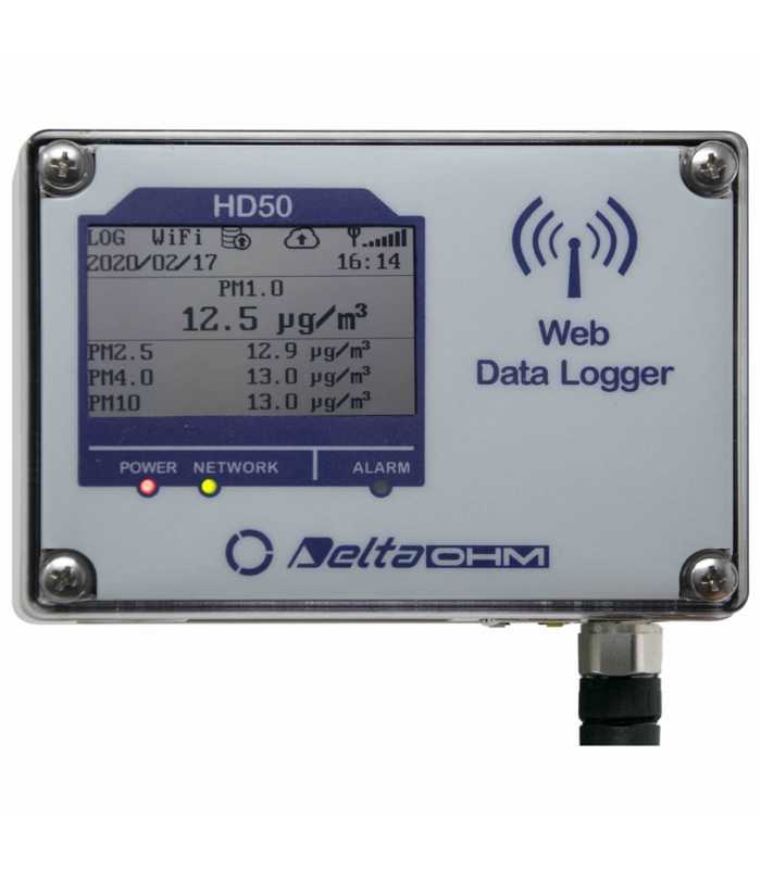 Delta Ohm HD50 [HD50PM-G] Particulate Matter Web Data Logger w/ Graphic LCD Display