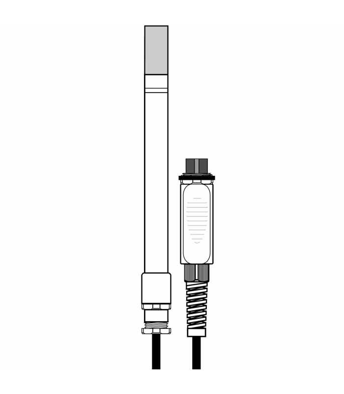 Delta Ohm HP478ACR Combined Pt100 Temperature, Relative Himidity (RH) Probe with SICRAM Module, -40…+150 °C, 0…100%RH.