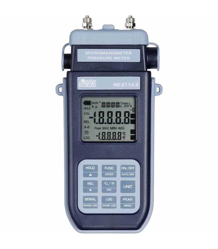 Delta Ohm HD2114B [HD2114B.2] Portable Barometer-Manometer-Thermometer Data Logger with Built-in Barometric Sensor (600-1100 mbar)