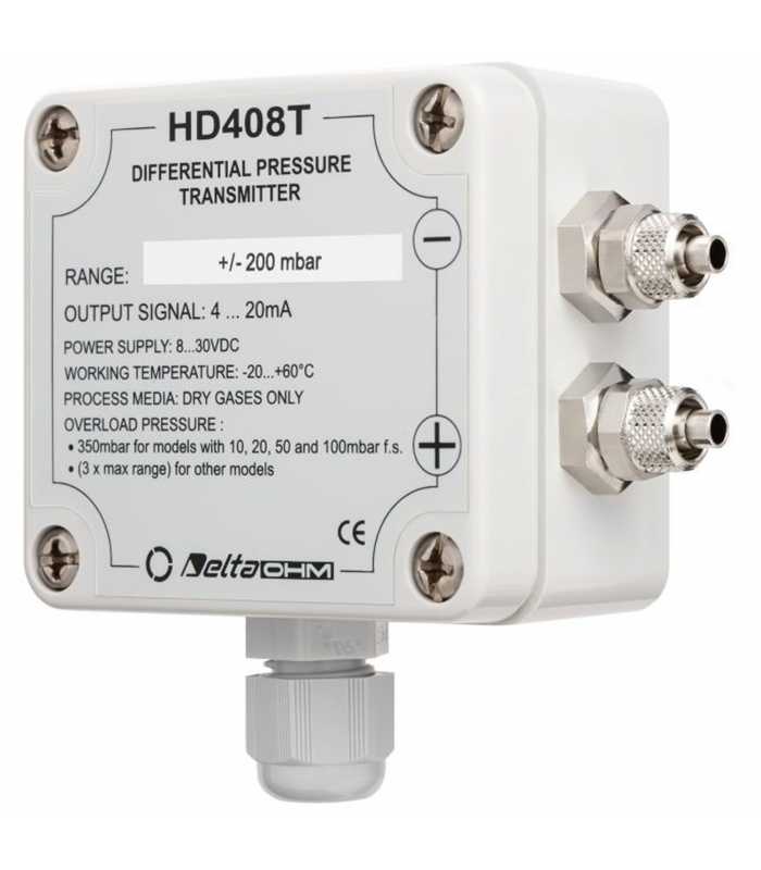 Delta Ohm HD408T Relative and Differential Pressure Transmitters
