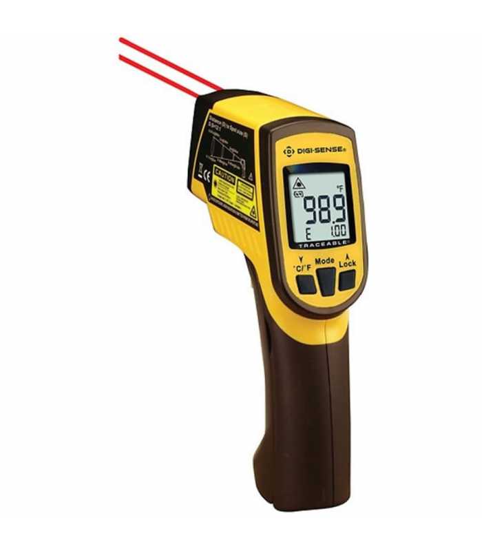 Digi-Sense 37803-95 [WD-37803-95] Dual-Laser Infrared Thermometer with Type K and NIST-Traceable Calibration, -60°C to 550°C