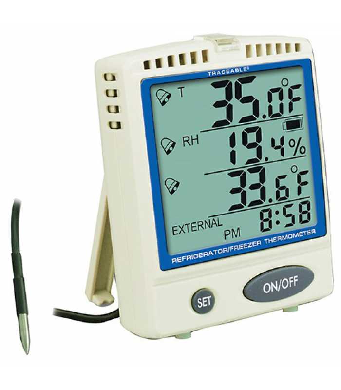 Digi-Sense 37803-85 [WD-37803-85] Digital Thermometer with Memory Card and NIST-Traceable Calibration, SS Probe