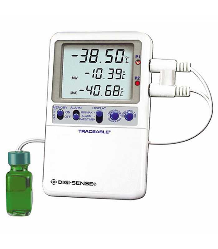 Digi-Sense 37803-88 [WD-37803-88] High-Accuracy RTD Refrigerator/Freezer Digital Thermometer with NIST-Traceable Calibration
