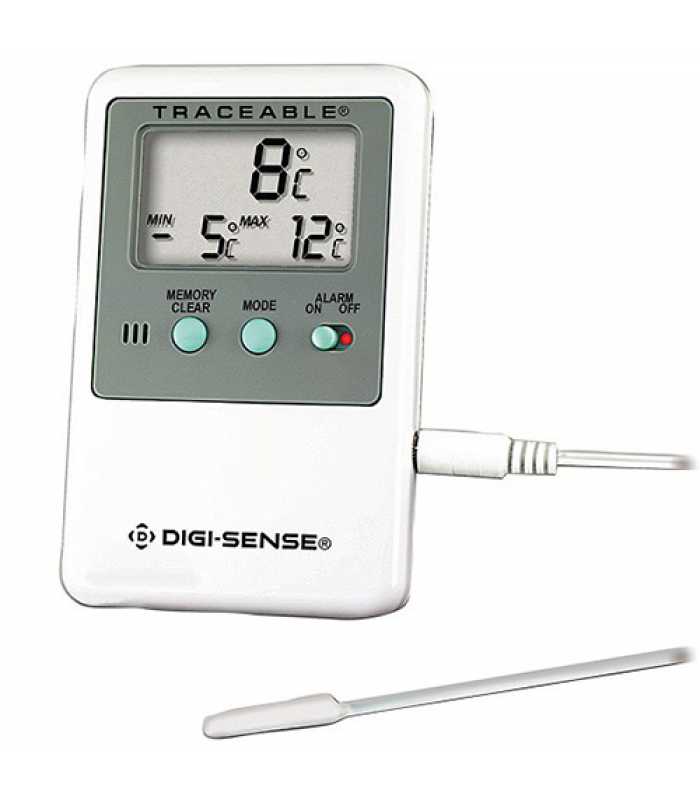 Digi-Sense 94460-70 [WD-94460-70] General-Purpose Digital Thermometer with NIST-Traceable Calibration, 1 Wire Probe