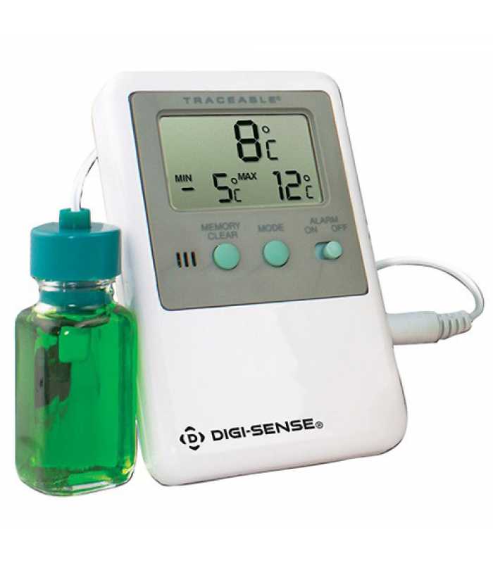 Digi-Sense 94460-72 [WD-94460-72] Fridge/Freezer Digital Thermometer with NIST-Traceable Calibration, 1 Bottle Probe