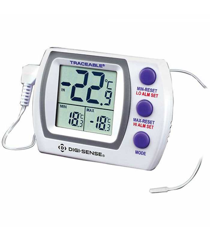 Digi-Sense 94460-88 [WD-94460-88] Jumbo Refrigerator/Freezer Thermometer with NIST-Traceable Calibration, Wire Probe