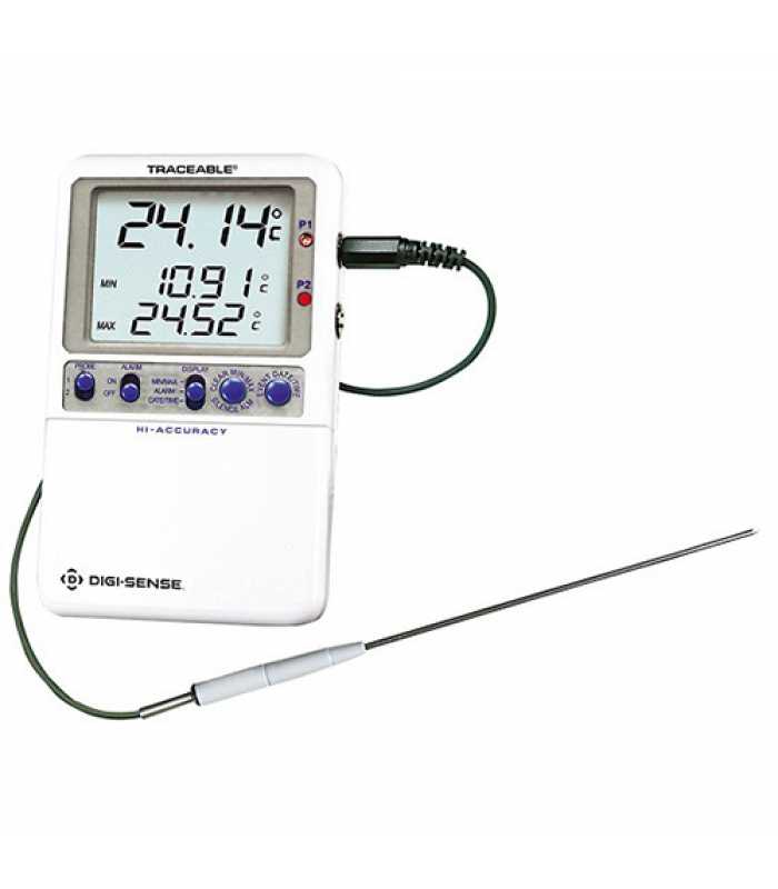 Digi-Sense 94460-98 [WD-94460-98] High-Accuracy Fridge/Freezer Thermometer with NIST-Traceable Calibration, 1 SS Probe