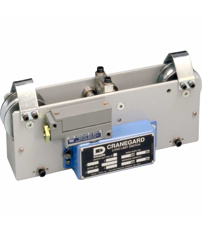 Dillon CraneGard [CGS-2] Clamp-On Load Cell Cable Overload Protection Capacity: 5,000 lb / 2500 kg Repeatability: ±150