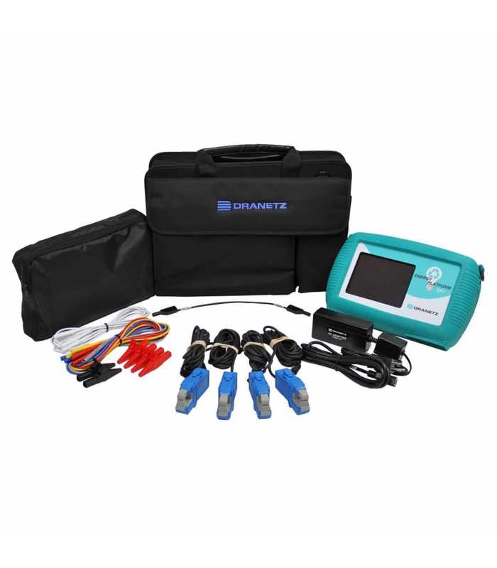 Dranetz Energy Platform EP1 [DBEP10-4] Handheld Electrical Energy and Power Demand Analyzer With Four 10A Clamp-On Current Transformers