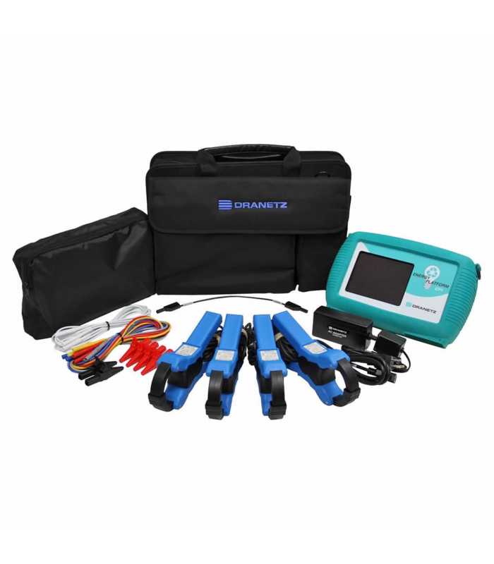 Dranetz Energy Platform EP1 [DBEP550-4] Handheld Electrical Energy and Power Demand Analyzer With Four 100A Clamp-On Current Transformers