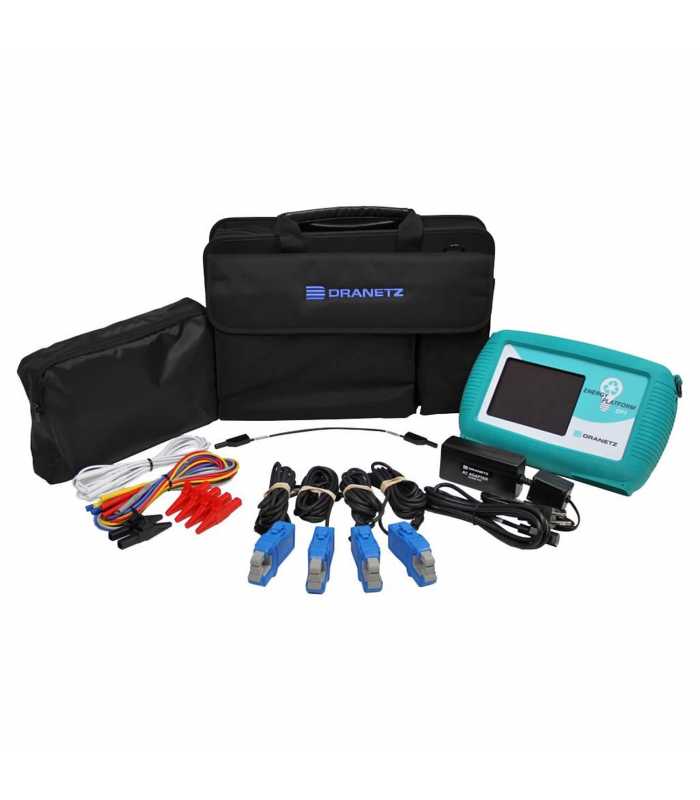 Dranetz Energy Platform EP1 [DBEP500-4] Handheld Electrical Energy and Power Demand Analyzer With Four 500A Clamp-On Current Transformers